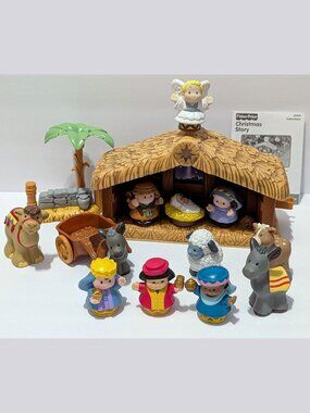 Fisher Price Little People Christmas Nativity w/ Lights & Music Works